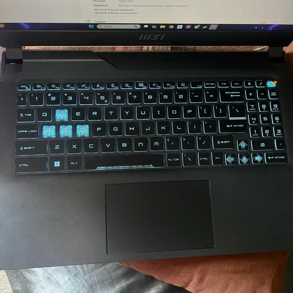 MSI cyborg 15 gaming laptop
